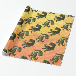 Tyrannosaurusmönster Presentpapper