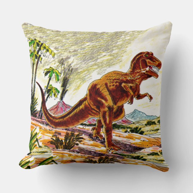 TyrannosaurusRex Dinosaur Kudde (Framsida)
