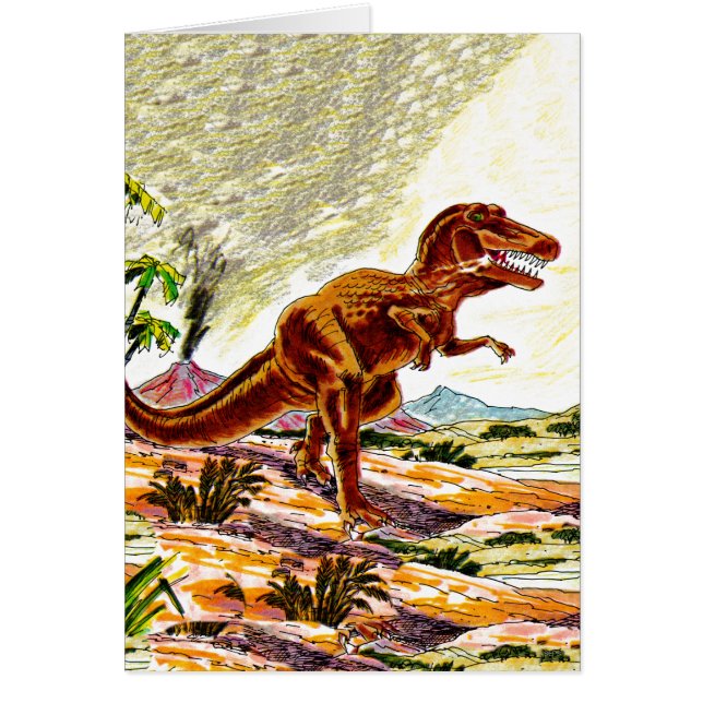 TyrannosaurusRex Dinosaur OBS Kort (Framsidan)