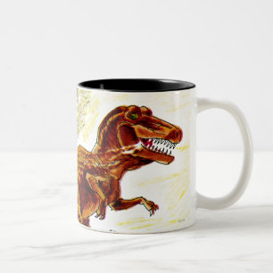 TyrannosaurusRex Dinosaur Två-Tonad Mugg