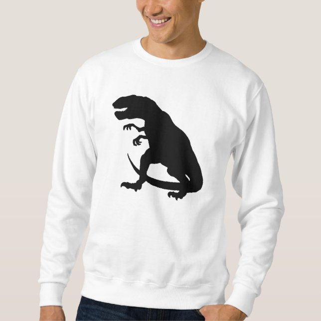 TyrannosaurusRex Silhouette Lång Ärmad Tröja (Framsida)