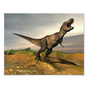 Tyrannosaurusrexdinosaur - 3D framför Fototryck