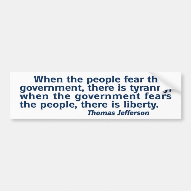 Tyranny/frihet:  Politikbildekal Bildekal (Framsidan)