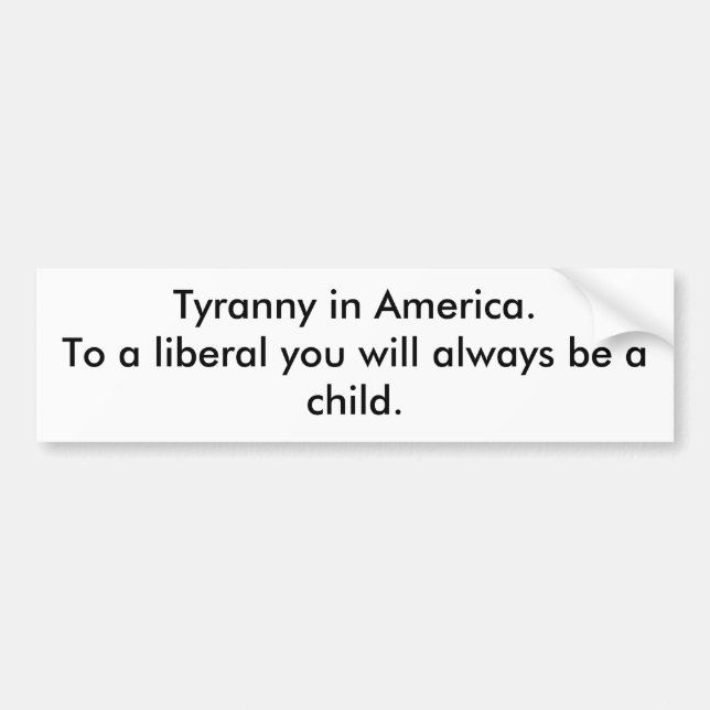 Tyranny i Amerika Bildekal (Framsidan)