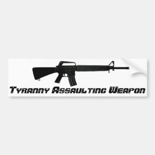 Tyranny som AR-15 anfaller vapen Bildekal