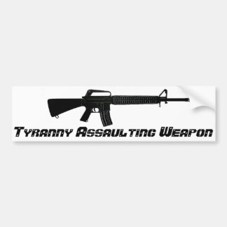 Tyranny som AR-15 anfaller vapen Bildekal