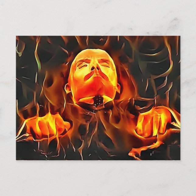 Tyrant Series #4: Flamning av Lenin på Visning Vykort (Framsida)