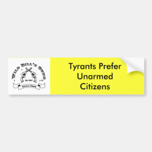 Tyrants föredrar Unarmed medborgare Bildekal