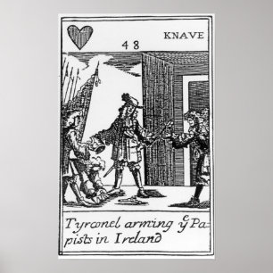 Tyrconnel som beväpnar papistsna i Irland Poster