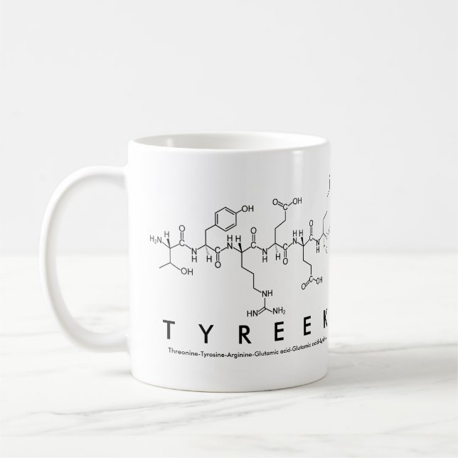 Tyreek peptide namn mugg (Vänster)