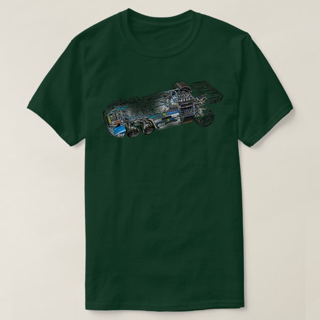 Tyrell P34 cutaway T Shirt (Design framsida)