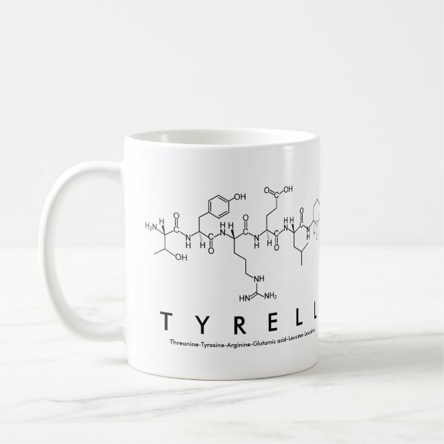 Tyrell peptide namn mugg (Vänster)