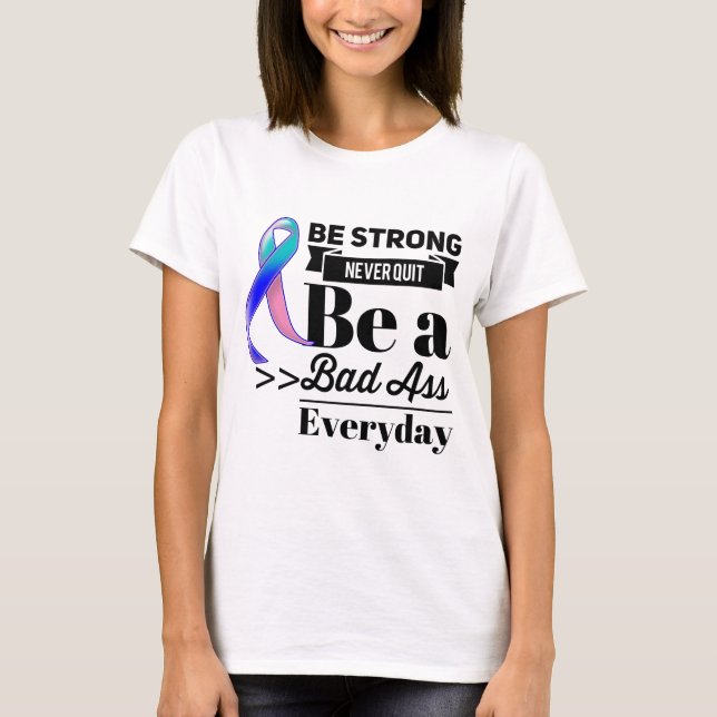 Tyreoideacancer är starka t-shirt (Framsida)