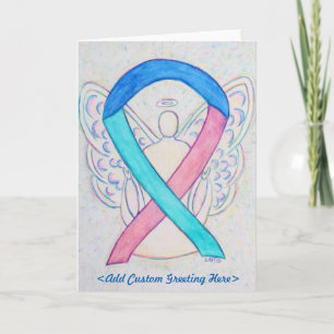 Tyreoideacancer Ribbon Angel Greeting Card Helgkort