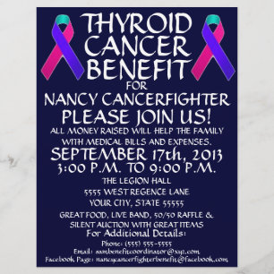 Tyreoideacancer Ribbon Benefit Flyer