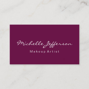 Tyrianska Lila Makeup Artist Unikt Affärskort Visitkort