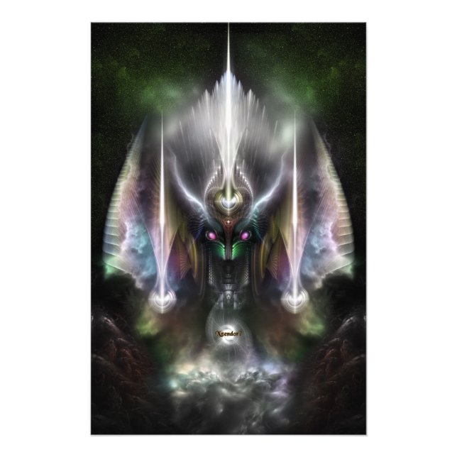 Tyrinan, den vågade guden för Krig fotoutvidgning Fototryck (Framsidan)