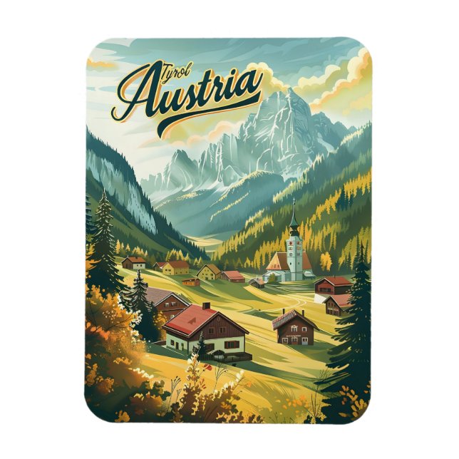 Tyrol Austria Magnet (Vertikal)