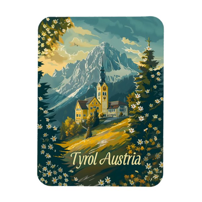 Tyrol Austria Vintage Magnet (Vertikal)