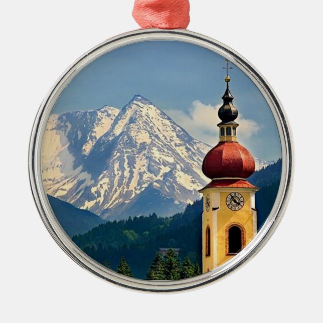 TYROL ÖSTERRIKE JULGRANSPRYDNAD METALL (Framsidan)