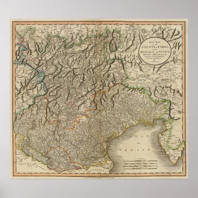 Tyrolen, Venedig, Mantua Poster (Framsidan)