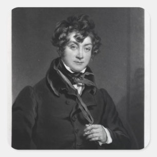 Tyrone driver, inristat av James Sands, c.1833 Fyrkantigt Klistermärke