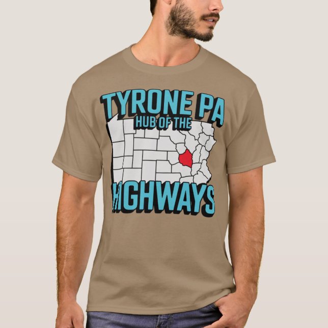 Tyrone PA - Hubben på motorvägarna T Shirt (Framsida)
