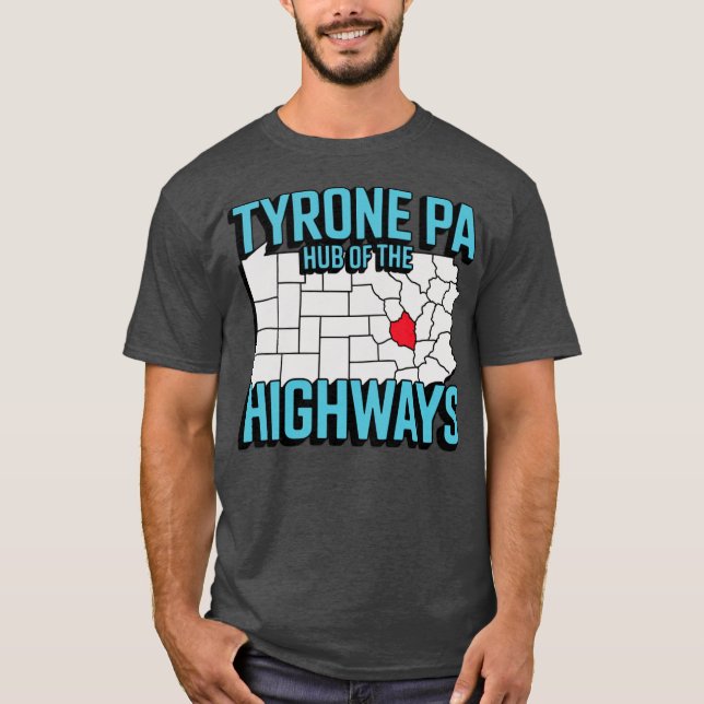 Tyrone PA - Hubben på motorvägarna T Shirt (Framsida)