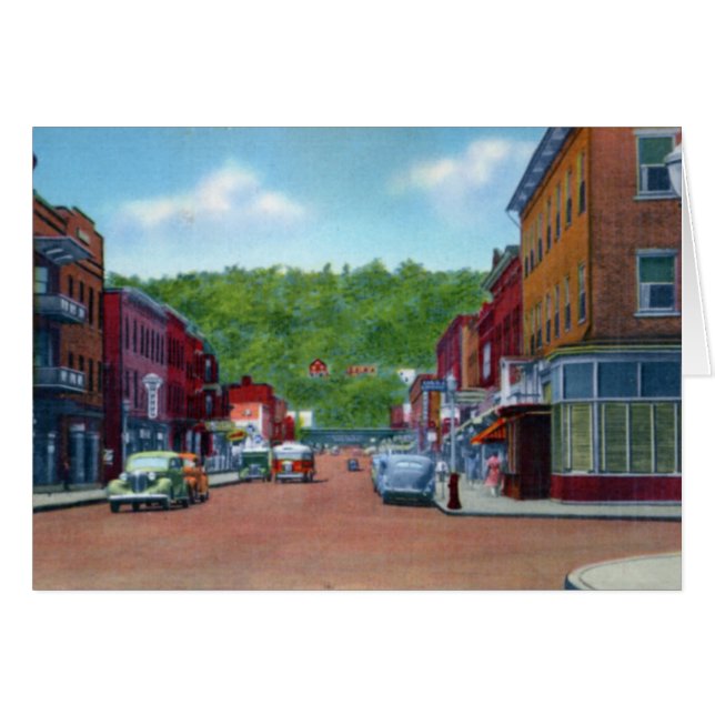 Tyrone Pennsylvania 10th gata Hälsningskort (Framsidan Horizontal)