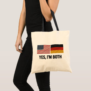 Tysk-amerikan - Ja, jag är båda - Tyskland USA-med Tygkasse