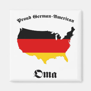 Tysk amerikan Oma - Granny - farmor Magnet
