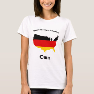 Tysk amerikan Oma - Granny - farmor T-shirt