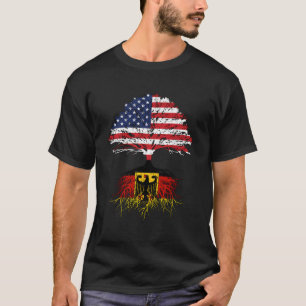 Tysk amerikansk Roots Hoodie Tyskland USA flagga p T Shirt