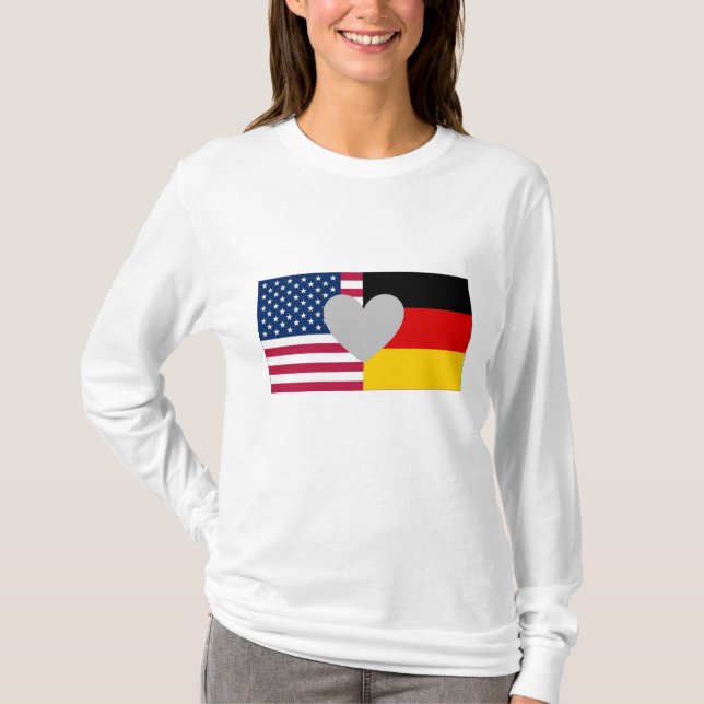 Tysk amerikanskjorta tee (Framsida)