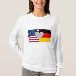 Tysk amerikanskjorta tee shirt