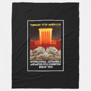 Tysk Art Deco-bilsalong Fleecefilt