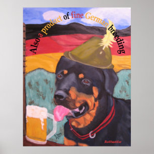Tysk arvhundaffisch poster
