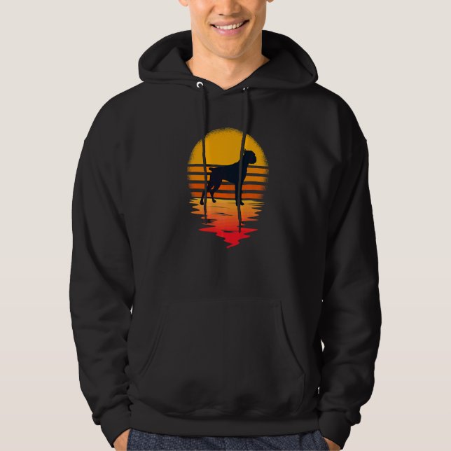 Tysk Boxer Hundras 44 Hoodie (Framsida)