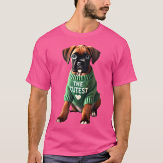 Tysk Boxer Shirt Boxie Mamma Pappa Doggie Boxer Bu T Shirt
