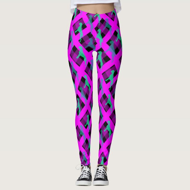 Tysk Boxerhund Leggings (Framsida)