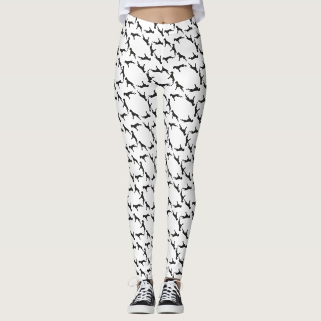 Tysk Boxerhund Leggings (Framsida)
