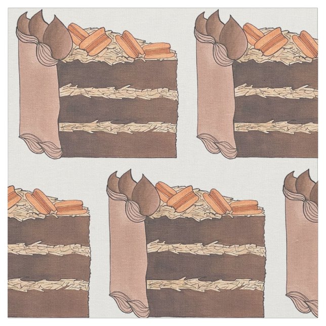 Tysk choklad Lagrar Cake Segce Baking Dessert Tyg (Närbild)