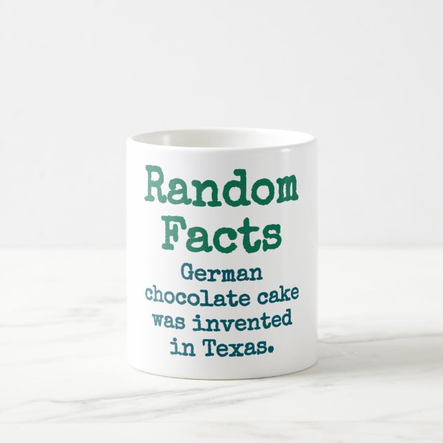 Tysk chokladkaka - Trivia-fakta Kaffemugg (Center)