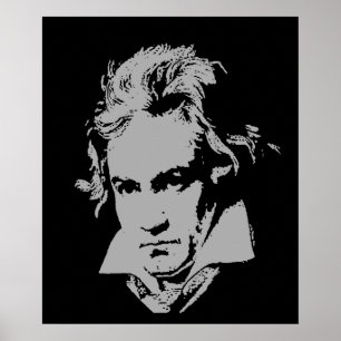 Tysk Composer, Pianist of klassisk musik. Poster