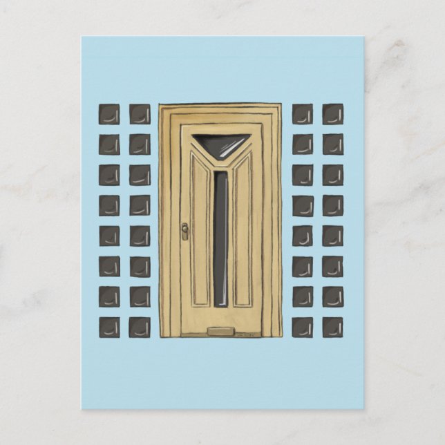 Tysk dörr 1 vykort (Framsida)