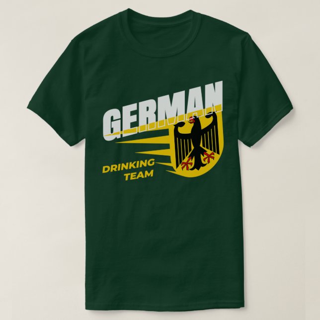 Tysk drinkarlag firar drinkparty t shirt (Design framsida)