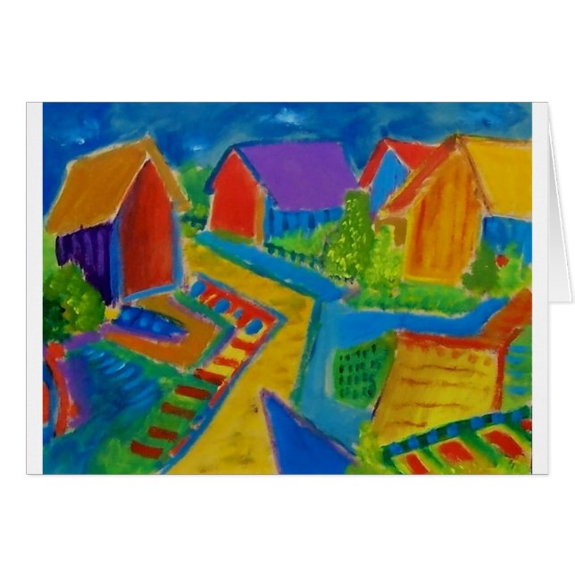 Tysk Expressionism F21 Hälsningskort (Framsidan Horizontal)