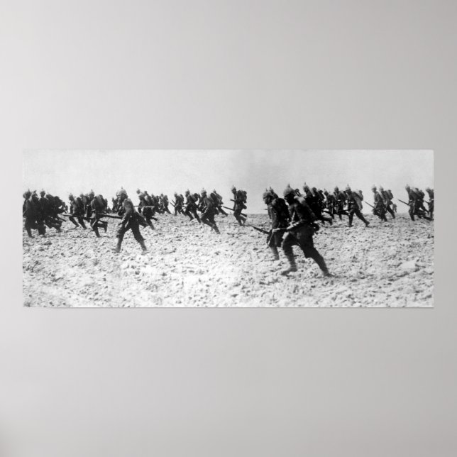 Tysk fantry-attack poster (Framsidan)