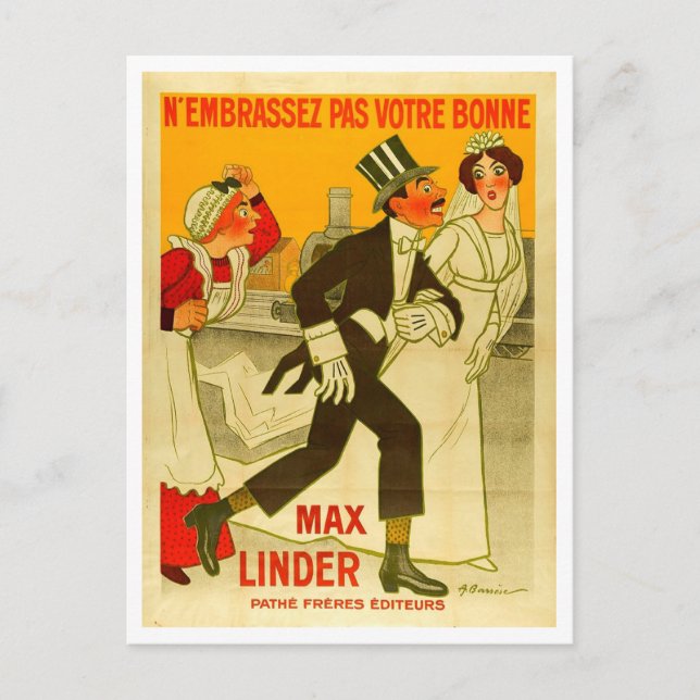 Tysk filmreklam, Vintage Stil från 1914 Vykort (Framsida)