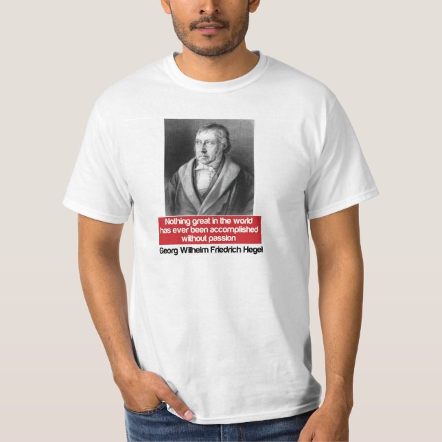 Tysk filosof Hegel T-Shirt (Framsida)